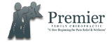 The Premier Family Chiropractic website scrolling logo